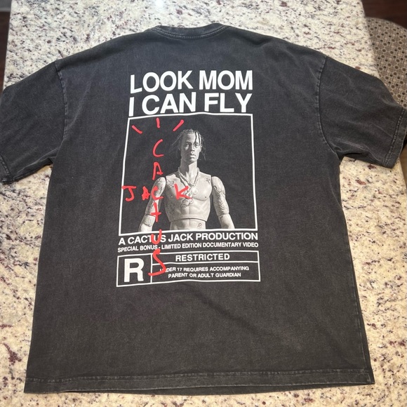 Cactus jack, Travis Scott matte black T-Shirt. - Picture 4 of 4